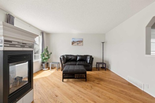 68 Cranfield Place Se, Calgary, AB - Indoor Photo Showing Living Room With Fireplace