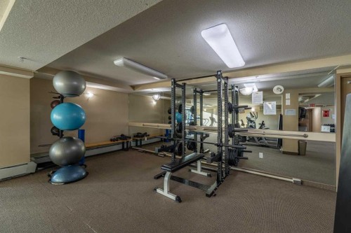 1004-1121 6 Avenue Sw, Calgary, AB - Indoor Photo Showing Gym Room