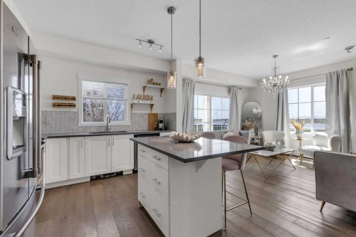 3211-99 Copperstone Park Se, Calgary, AB - Indoor Photo Showing Kitchen With Upgraded Kitchen