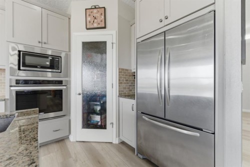 99 Marquis Cove Se, Calgary, AB - Indoor Photo Showing Kitchen With Stainless Steel Kitchen