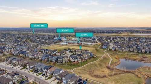 99 Marquis Cove Se, Calgary, AB - Outdoor With View