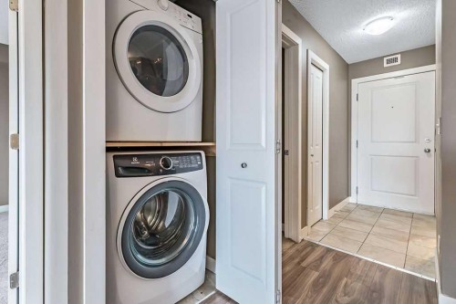9410-403 Mackenzie Way Sw, Airdrie, AB - Indoor Photo Showing Laundry Room