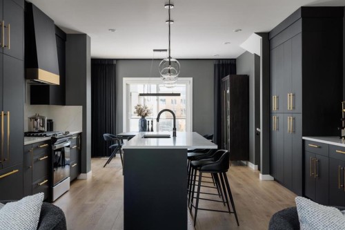 512-8155 8 Avenue Sw, Calgary, AB - Indoor Photo Showing Kitchen With Upgraded Kitchen