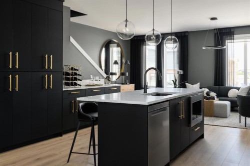 512-8155 8 Avenue Sw, Calgary, AB - Indoor Photo Showing Kitchen