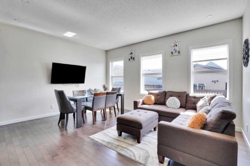 197 Skyview Springs Crescent Ne, Calgary, AB - Indoor Photo Showing Living Room