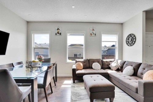 197 Skyview Springs Crescent Ne, Calgary, AB - Indoor Photo Showing Living Room