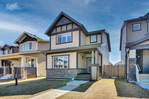 197 Skyview Springs Crescent Ne, Calgary, AB - Outdoor With Deck Patio Veranda With Facade