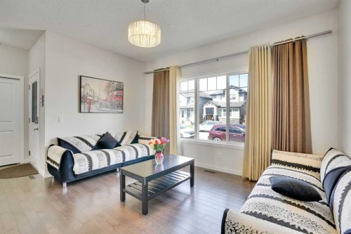 197 Skyview Springs Crescent Ne, Calgary, AB - Indoor Photo Showing Living Room
