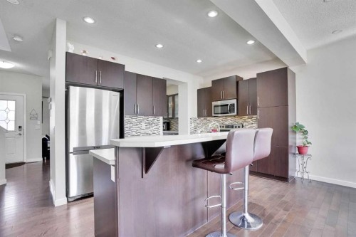 197 Skyview Springs Crescent Ne, Calgary, AB - Indoor Photo Showing Kitchen With Stainless Steel Kitchen With Upgraded Kitchen
