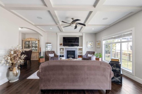125 Kinniburgh Loop, Chestermere, AB - Indoor With Fireplace