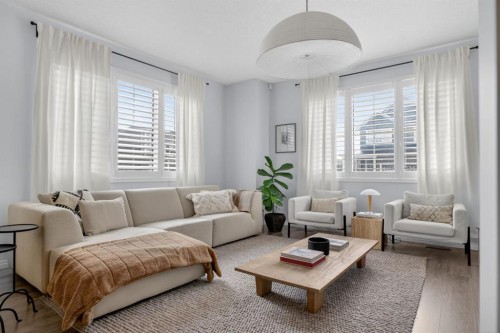 20 Carrington Circle Nw, Calgary, AB - Indoor Photo Showing Living Room