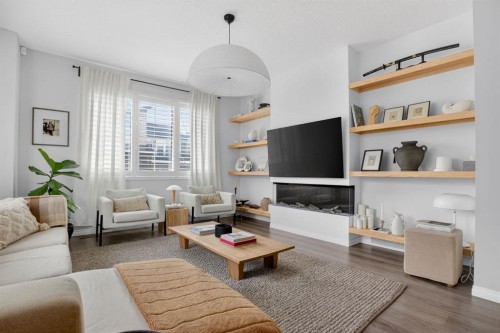 20 Carrington Circle Nw, Calgary, AB - Indoor Photo Showing Living Room