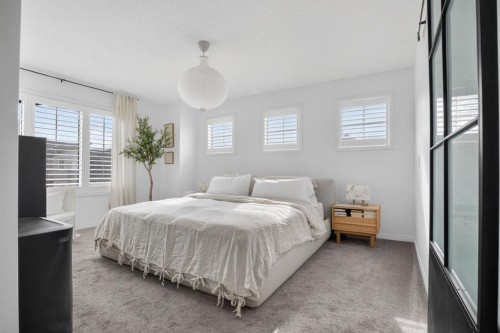 20 Carrington Circle Nw, Calgary, AB - Indoor Photo Showing Bedroom