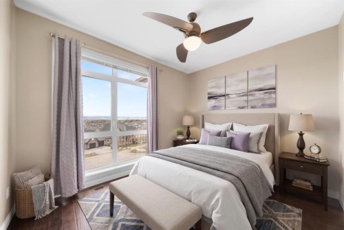 9-181 Rockyledge View Nw, Calgary, AB - Indoor Photo Showing Bedroom