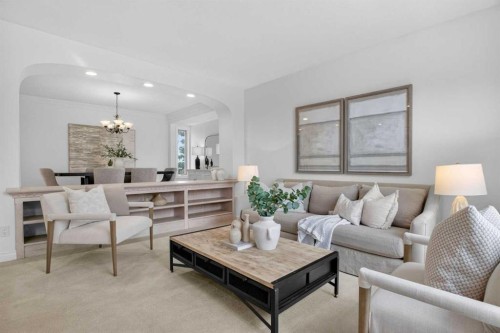 7051 Christie Briar Manor Sw, Calgary, AB - Indoor Photo Showing Living Room