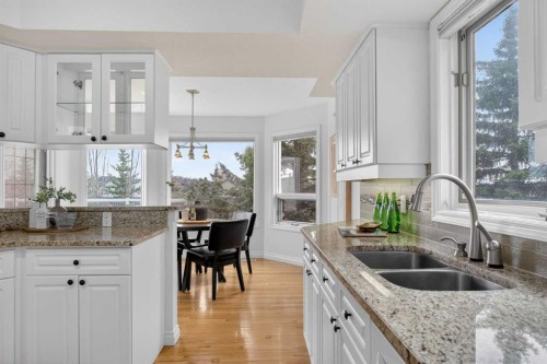 7051 Christie Briar Manor Sw, Calgary, AB - Indoor Photo Showing Kitchen With Double Sink