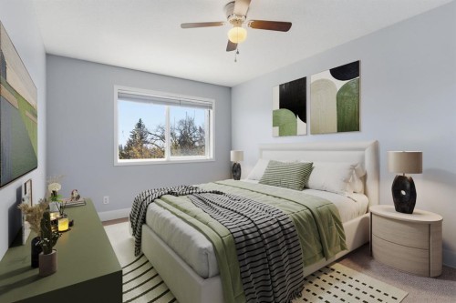 207-323 Fourth Avenue, Strathmore, AB - Indoor Photo Showing Bedroom