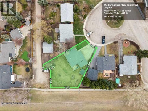 214 Springwood Place Sw, Calgary, AB - Outdoor With View
