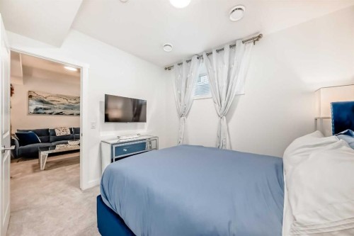32 Sugarsnap Way Se, Calgary, AB - Indoor Photo Showing Bedroom