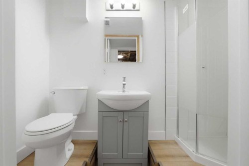 431 Queen Charlotte Drive Se, Calgary, AB - Indoor Photo Showing Bathroom