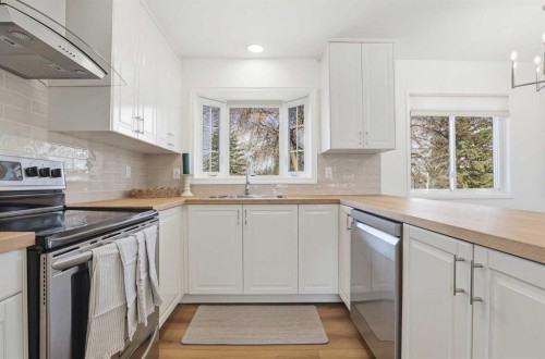 431 Queen Charlotte Drive Se, Calgary, AB - Indoor Photo Showing Kitchen