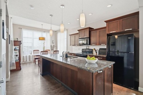 42 Sage Hill Green Nw, Calgary, AB - Indoor Photo Showing Kitchen With Upgraded Kitchen