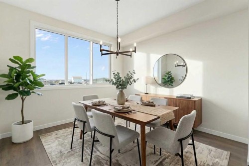 1457 Rangeview Drive Se, Calgary, AB - Indoor Photo Showing Dining Room