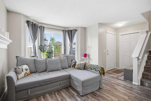 46 Saddlemont Way Ne, Calgary, AB - Indoor Photo Showing Living Room