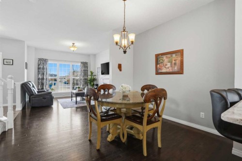 2116 Reunion Square Nw, Airdrie, AB - Indoor Photo Showing Kitchen With Stainless Steel Kitchen With Upgraded Kitchen