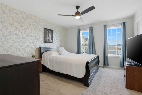 2116 Reunion Square Nw, Airdrie, AB - Indoor Photo Showing Bedroom