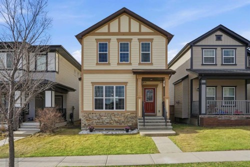 2116 Reunion Square Nw, Airdrie, AB - Outdoor With Deck Patio Veranda With Facade