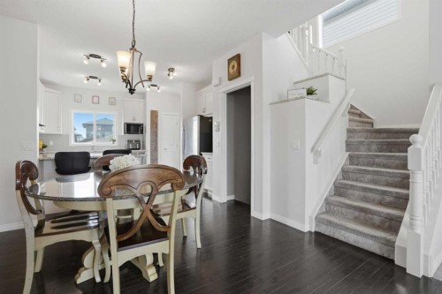 2116 Reunion Square Nw, Airdrie, AB - Indoor Photo Showing Dining Room