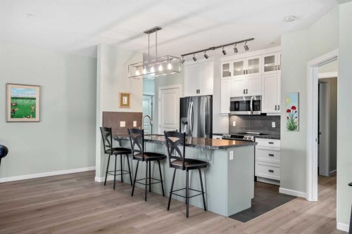 132-52 Cranfield Link Se, Calgary, AB - Indoor Photo Showing Kitchen With Upgraded Kitchen