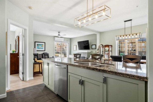 132-52 Cranfield Link Se, Calgary, AB - Indoor Photo Showing Kitchen With Double Sink