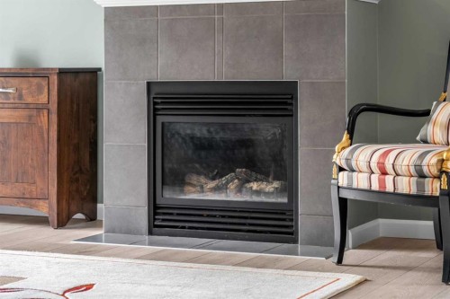 132-52 Cranfield Link Se, Calgary, AB - Indoor Photo Showing Living Room With Fireplace