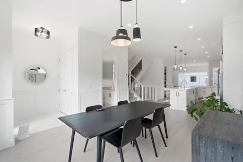 1256 Rosehill Drive Nw, Calgary, AB - Indoor Photo Showing Dining Room
