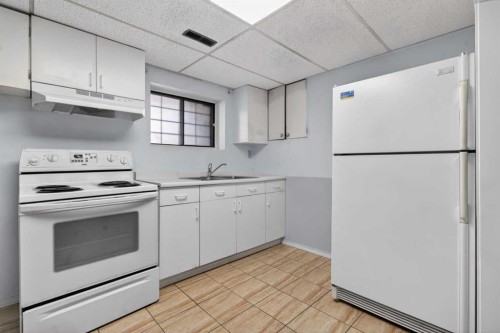 900 Abbeydale Drive Ne, Calgary, AB - Indoor Photo Showing Kitchen With Double Sink