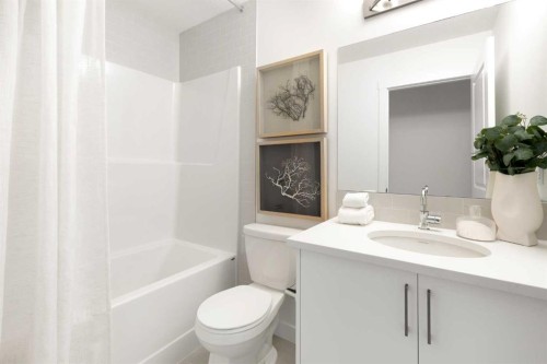 304-255 Rowmont Boulevard Nw, Calgary, AB - Indoor Photo Showing Bathroom