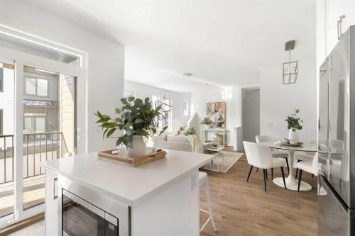304-255 Rowmont Boulevard Nw, Calgary, AB - Indoor Photo Showing Dining Room