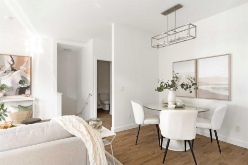304-255 Rowmont Boulevard Nw, Calgary, AB - Indoor Photo Showing Dining Room