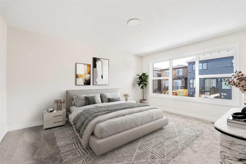 506 Lucas Way Nw, Calgary, AB - Indoor Photo Showing Bedroom