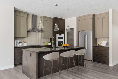 506 Lucas Way Nw, Calgary, AB - Indoor Photo Showing Kitchen With Upgraded Kitchen