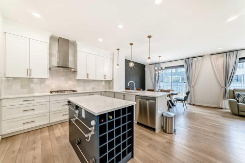 164 Magnolia Terrace Se, Calgary, AB - Indoor Photo Showing Kitchen With Upgraded Kitchen