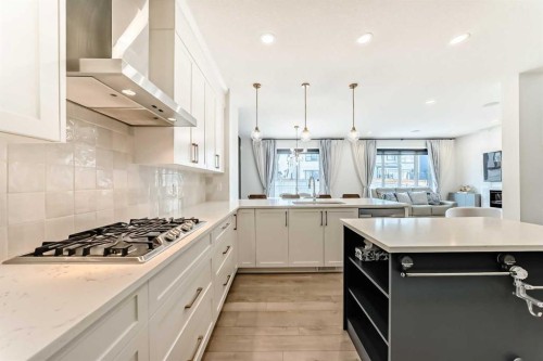 164 Magnolia Terrace Se, Calgary, AB - Indoor Photo Showing Kitchen With Upgraded Kitchen