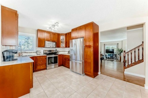 127 Mckerrell Way Se, Calgary, AB - Indoor Photo Showing Kitchen With Stainless Steel Kitchen