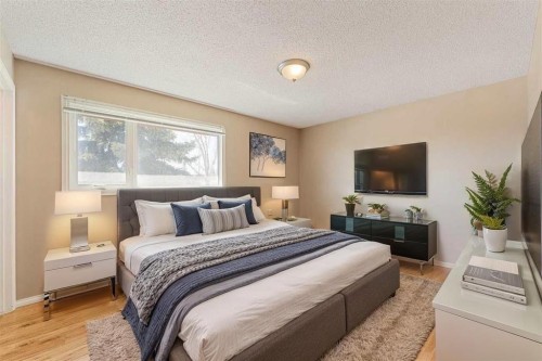 7003 Temple Drive Ne, Calgary, AB - Indoor Photo Showing Bedroom