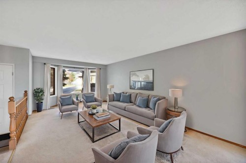 68 Hawkfield Crescent Nw, Calgary, AB - Indoor Photo Showing Living Room