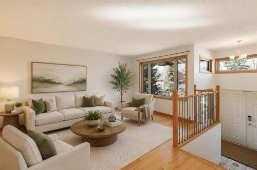 48 Ranchridge Drive Nw, Calgary, AB - Indoor Photo Showing Living Room