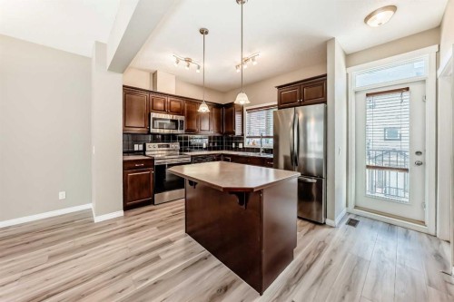 78 Kincora Heath Nw, Calgary, AB - Indoor Photo Showing Kitchen With Upgraded Kitchen