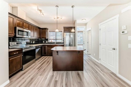 78 Kincora Heath Nw, Calgary, AB - Indoor Photo Showing Kitchen With Upgraded Kitchen